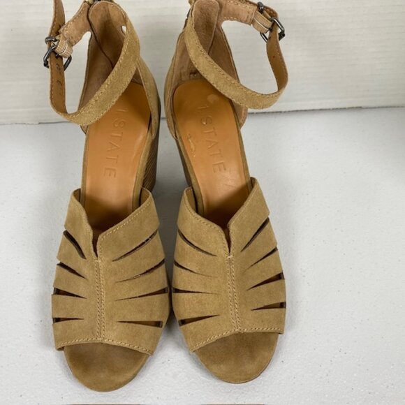 1. State Nallay Shoes Women’s 7.5M Sandal High Heel Leather ankle strap open toe - Picture 5 of 11